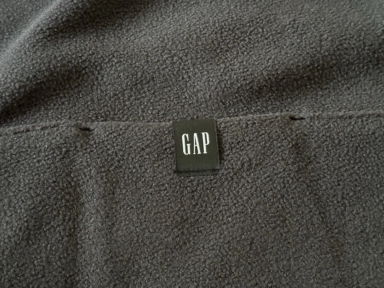 Felpa con cappuccio taglia S Yeezy Gap Balenciaga oversize pile polare nera doppio strato nuova