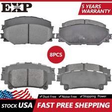 Front & Rear Ceramic Disc Brake Pads For Toyota Mirai 2016 2017 2018 2019 2020