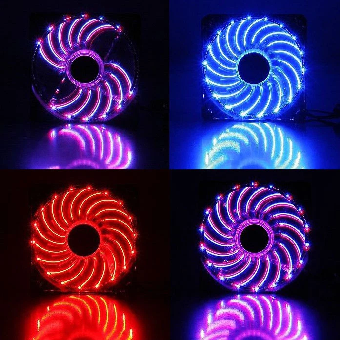 Enermax UCTVD14A 140mm T.B.VEGAS Blue/Red Combo LEDs 15dBA 100K Hrs Cooling Fan - Image 3 of 4