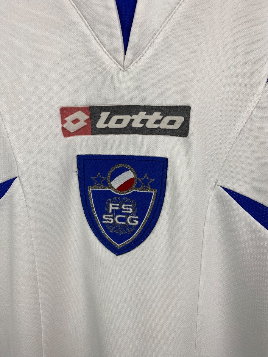 Vintage 2006 Yugoslavia Lotto Jersey Soccer T-Shirt Rare Y2K size