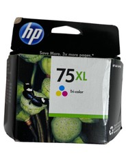 HP 75XL Tri-color High Yield Ink Cartridge CB338WN Vivera Expired 2012 Open Box