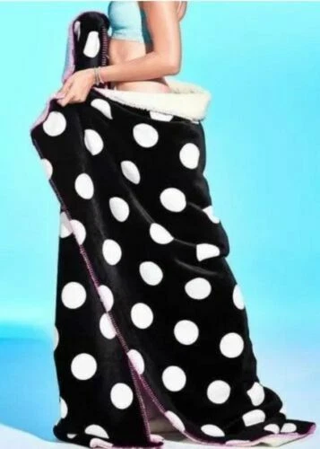 Por Poliéster Victoria's Secret Polka Dot cobijas y Mantas