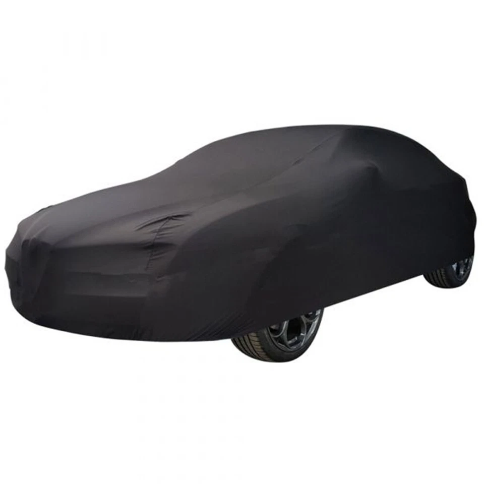 Cubierta de coche elástica a prueba de polvo personalizada negra para Alfa Romeo Brera 2006-2011 Foto 3 de 4