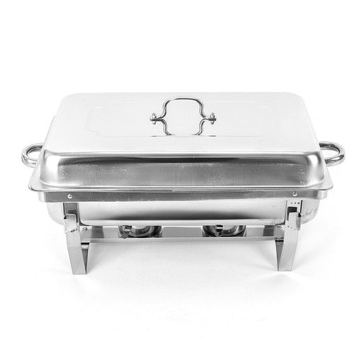 2 Pan Stainless Steel 7.5L Chafing Dish Set Party Buffet Cater Food Warmer Tool! - Picture 12 of 18