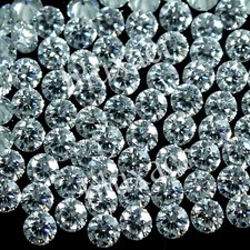 100 Pcs Natural Certified VVS1 D Color 2.00 MM Round Brilliant Cut White Diamond