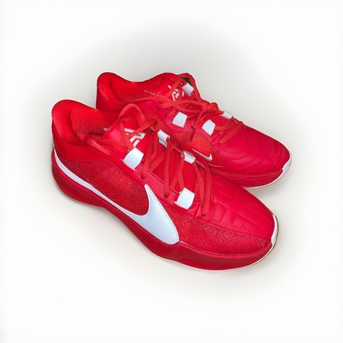 Scarpe da basket Nike Zoom Freak 5 TB University rosse bianche taglia 7,5 usate - Foto 4 di 7