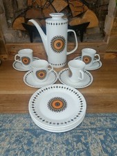 Vintage J&G Meakin Inca Studio 1950's tea set 13 piece By Jessie Tait