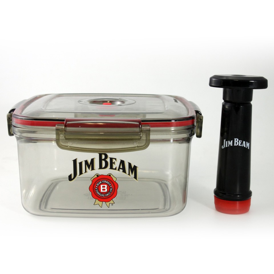 Jim Beam Vacuum Seal Marinade Box Red Standard eBay