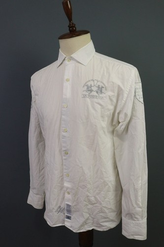 La Martina Buenos Aires White Long Sleeve Button Shirt Size XXL - Picture 13 of 22