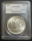 1923 $1 Peace Dollar PCGS MS64 EXTREMELY CLEAN!!!!