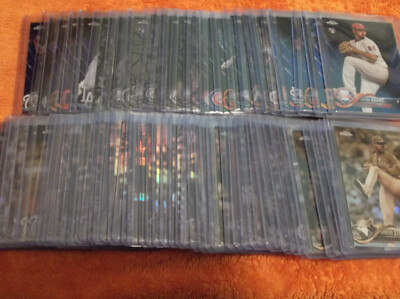 2018 Topps Chrome BLUE, PURPLE, GREEN, SEPIA & NEGATIVE Refractors assortd UPick