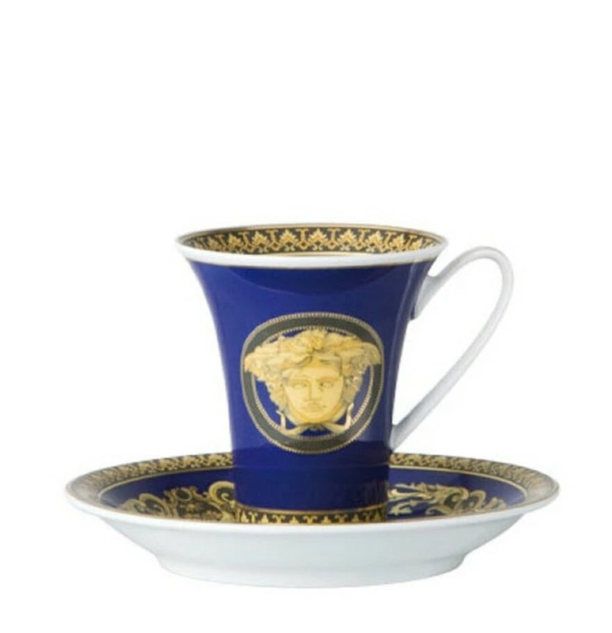 Versace by Rosenthal 251175 Medusa Blue Porcelain Cup 3 oz. — 第 2/2 张图片