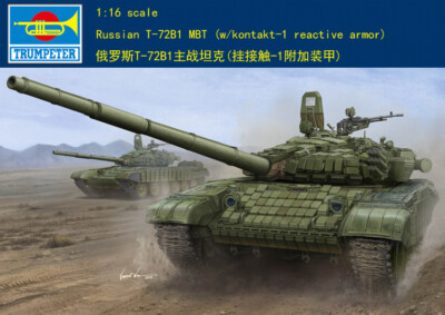 Trumpeter 00925 1/16 Scale Soviet Army T-72B/B1 Main Tank (Plastic