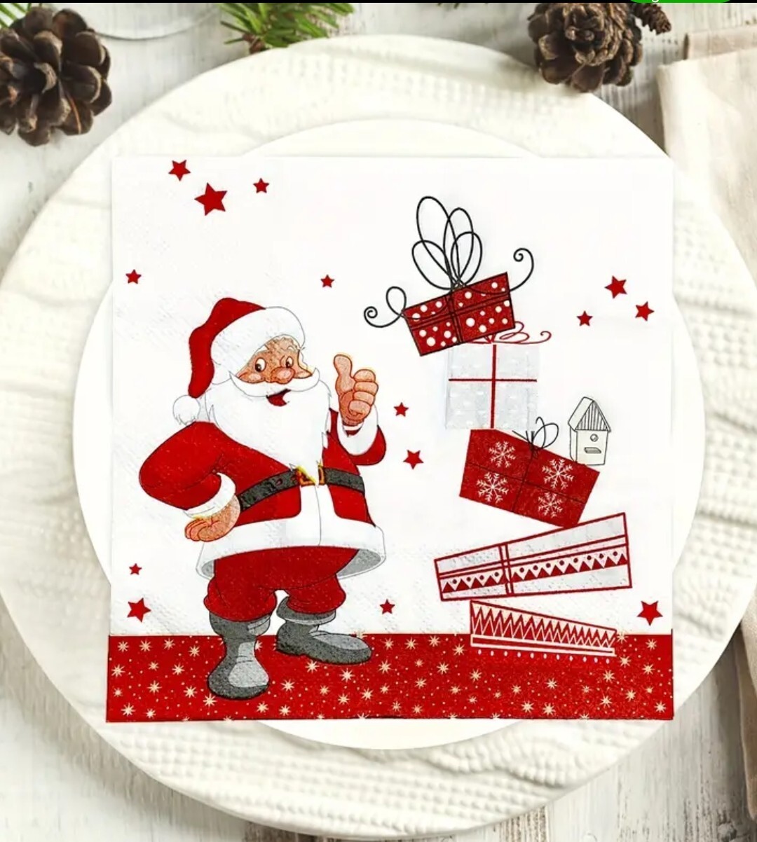 Lot de décorations de table de Noël réutilisable et modulable en bois - 4