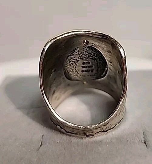 sterling silver ring  925 Gemstone Ring Labradori… - image 5