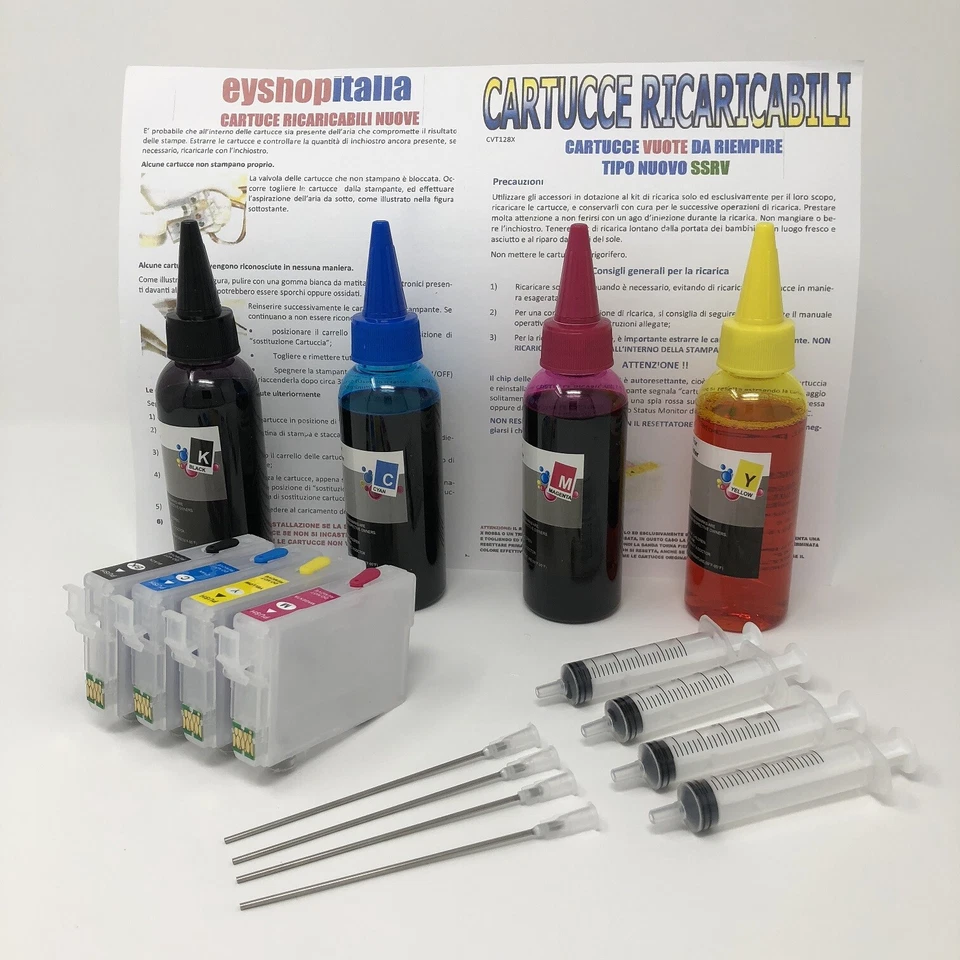 CARTUCCE RICARICABILI 603XL PER XP-2150 XP-2155 XP-3150 XP-3155 XP-4150 XP-4155