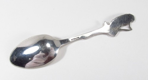 Antique 1900s LDA USA Niagara Falls Indian Motif Sterling Silver Souvenir Spoon - Picture 9 of 11