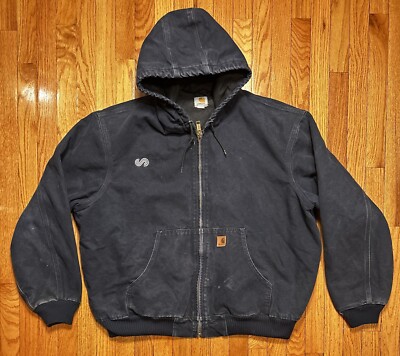 Vintage Carhartt J130 MDT Sandstone Midnight Blue Work Wear Men s 2XL