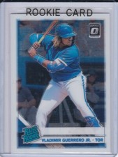 VLADIMIR GUERRERO JR. ROOKIE CARD 2019 Donruss Optic RATED RC Blue Jays Baseball