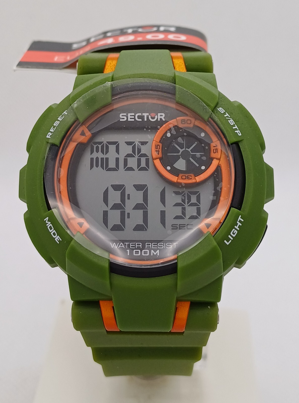 Sector Expander Ex 36,Cronometro,Dual Time,Allarme,Retroilluminazione,10ATM