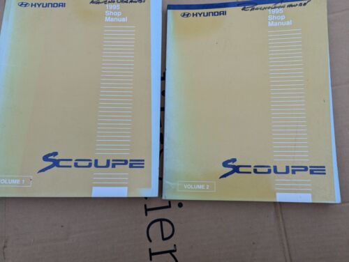 1995 Hyundai Scoupe Service Repair Shop Workshop Manual 2 Vol Set Genuine OEM - Bild 2 von 12
