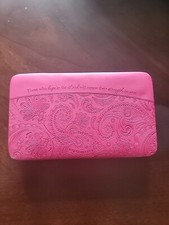 Christian "Those Who Hope In The Lord..."Pink Checkbook / Wallet