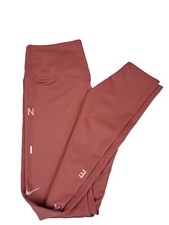 Nike One Womens Leggings Graphic Yoga Berry Pink Foam Size Small Length 24"