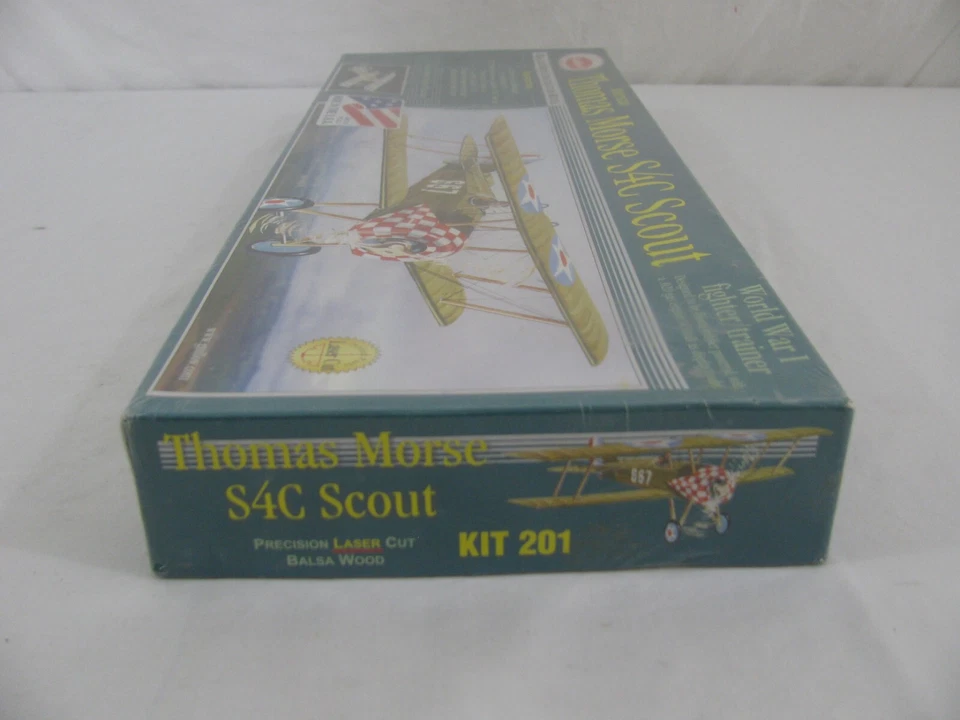 Guillow's Balsa Wood 24" Thomas Morse S4C Scout Flying Model Airplane Kit #201 - Image 4 of 4