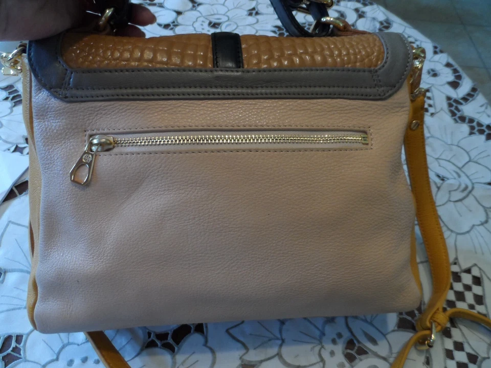 Tory Burch Multi Color Embosed Leather Satchel/Croosbody Bag - Image 4 of 4