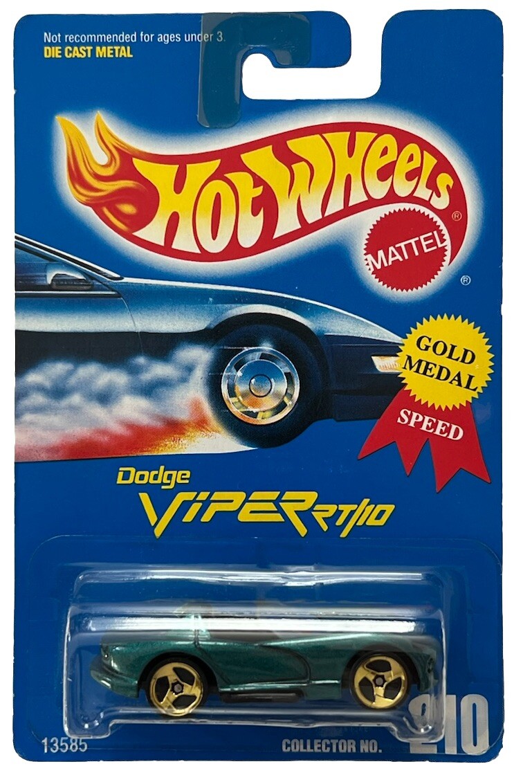 ウェルド weld 当時物 初号機 HPI ドリラジ 激レア HOT WHEELS DODGE VIPER RT10 BLUE CARD GOLD MEDAL SPEED #210