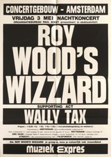 Roy Wood's Wizzard & Wally Tax 1974 Original Amsterdam, The Netherlands Conce...