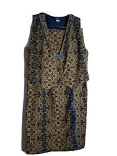 Sante Fe Lady Western wrap Skirt And Vest womans Sz Lg aztec USA fringe cowgirl