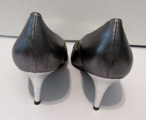 J. Renee Adena Metallic Silver Pumps NWOB Retail $110 Womens Size 11 - Picture 5 of 8