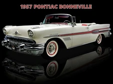 1957 Pontiac Bonneville Convertible NEW Metal Sign: First Year of Production