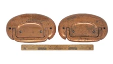 Vintage Pair (2) Funeral Casket Coffin Hardware Trunk Chest Toolbox Handles