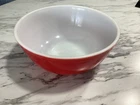 Vintage - Very Rare PYREX  Large Red Mixing Bowl 4 QT Capacity 404