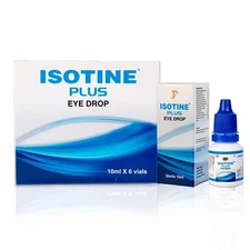 6 x Isotine Plus Eye Drops Pure Herbal 100% Genuine For Immature Cataract 10ml