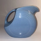 Homer Laughlin Fiesta Periwinkle Blue Large Disk Water 64 Oz Pitcher Retired 7"