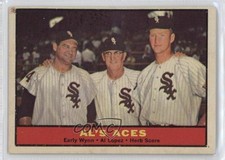 1961 Topps Al's Aces ( ) Early Wynn Al Lopez Herb Score #337 HOF 0ji1