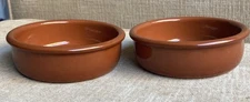 Pair REGAS Terracotta Pottery Ramekin Baking Dessert Creme Brûlée 4" Dish Spain