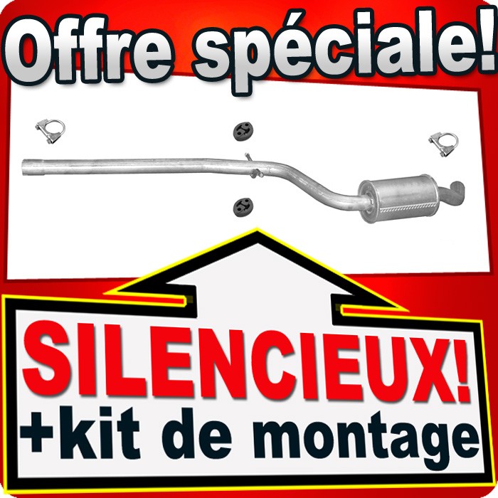 Silencieux intermédiaire Seat Altea 1.6 solution contre la rouille pot échappement 2005