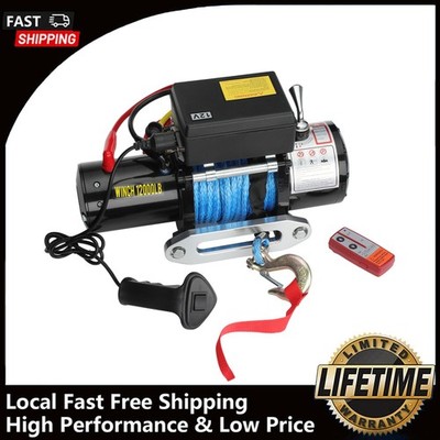 12000LBS Electric Winch for 1961-1962 UTILITY 2.2L Synthetic Cable Off-Road