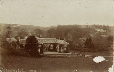 PC MORVAL CORNWALL ENGLAND ECHTFOTO POSTKARTE (u14396)
