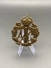 WW1 British Army Queen Mary's Army Auxiliary Corps (AAC) Officer's Cap Badge C2