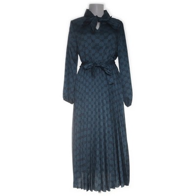 Eslina Karop, Maxikleid, Größe: L, Blau/Mehrfarbig, Polyester, Medaillon #vrX