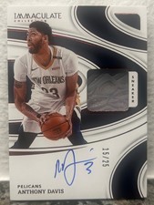 2023-24 Panini Immaculate Collection Anthony Davis RED SNEAKER PATCH AUTO /25 SP