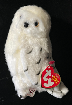 Ty 47066 Beanie Baby Knowledge The Snowy Owl Borders for sale
