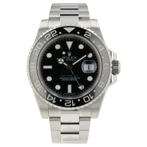 Rolex GMT Master II Black Dial Stainless Steel 40mm Automatic Men's 116710LN