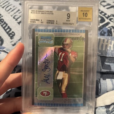 2005 Bowman Chrome #222 Alex Smith Autograph Auto Rookie Card (RC) #/199 