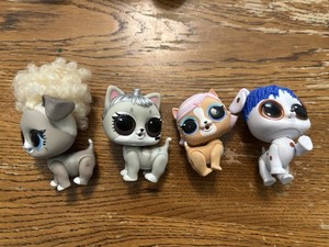 L.O.L. Surprise! Dog & Cat Animal Figures Lot of 4